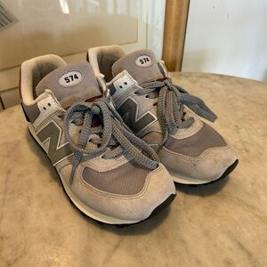 New Balance Grey 574 Sneakers